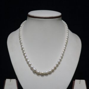 Unique Pearl Necklace - A one-of-a-kind pearl necklace featuring distinctively shaped pearls, offering a sophisticated and elegant design that stands out.