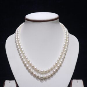 Two Line Pearl Necklace
